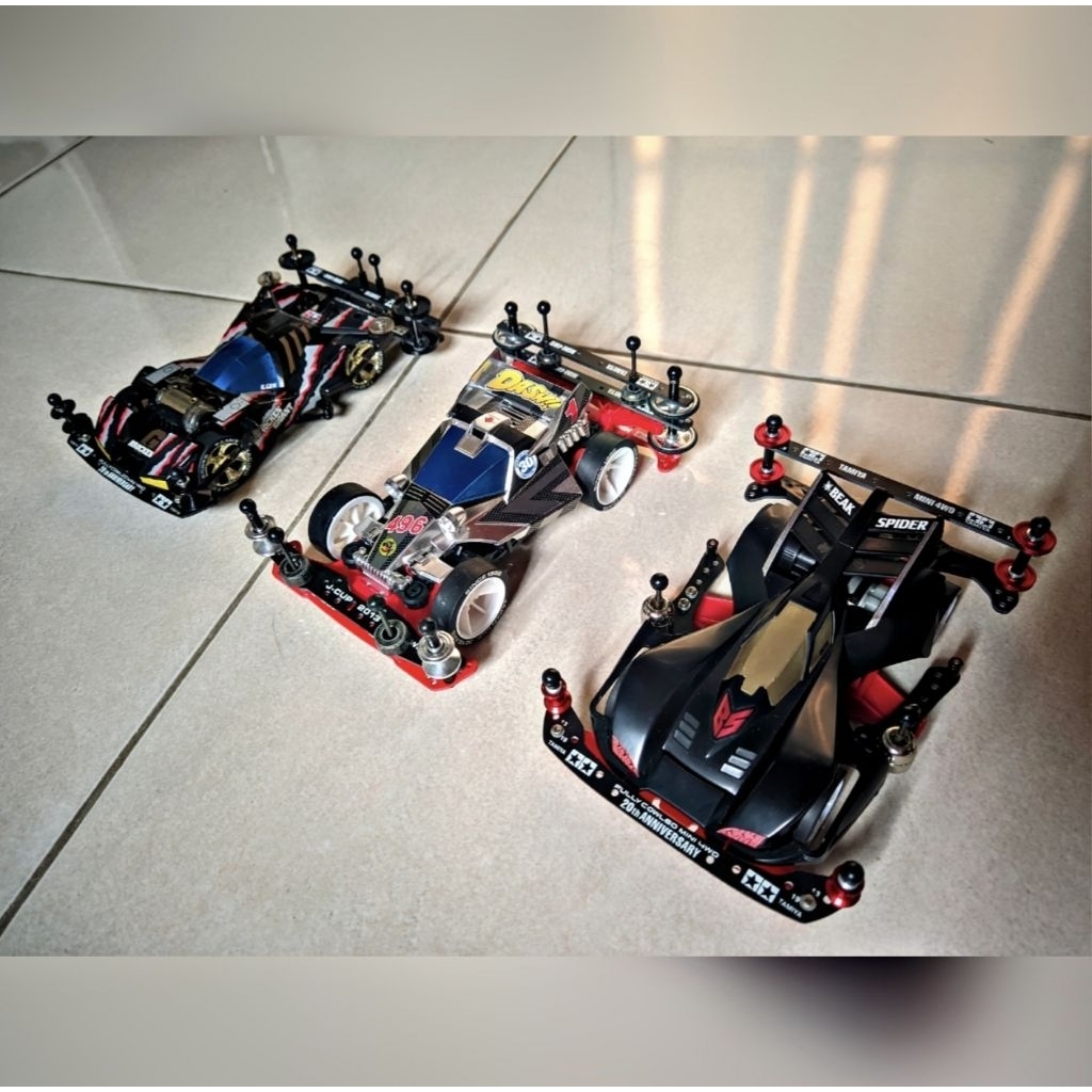 Paket Tamiya 3 PCS Dash 1 Emperor special 30th Japan cup Brocken Gigant Black Special Beak spider mi