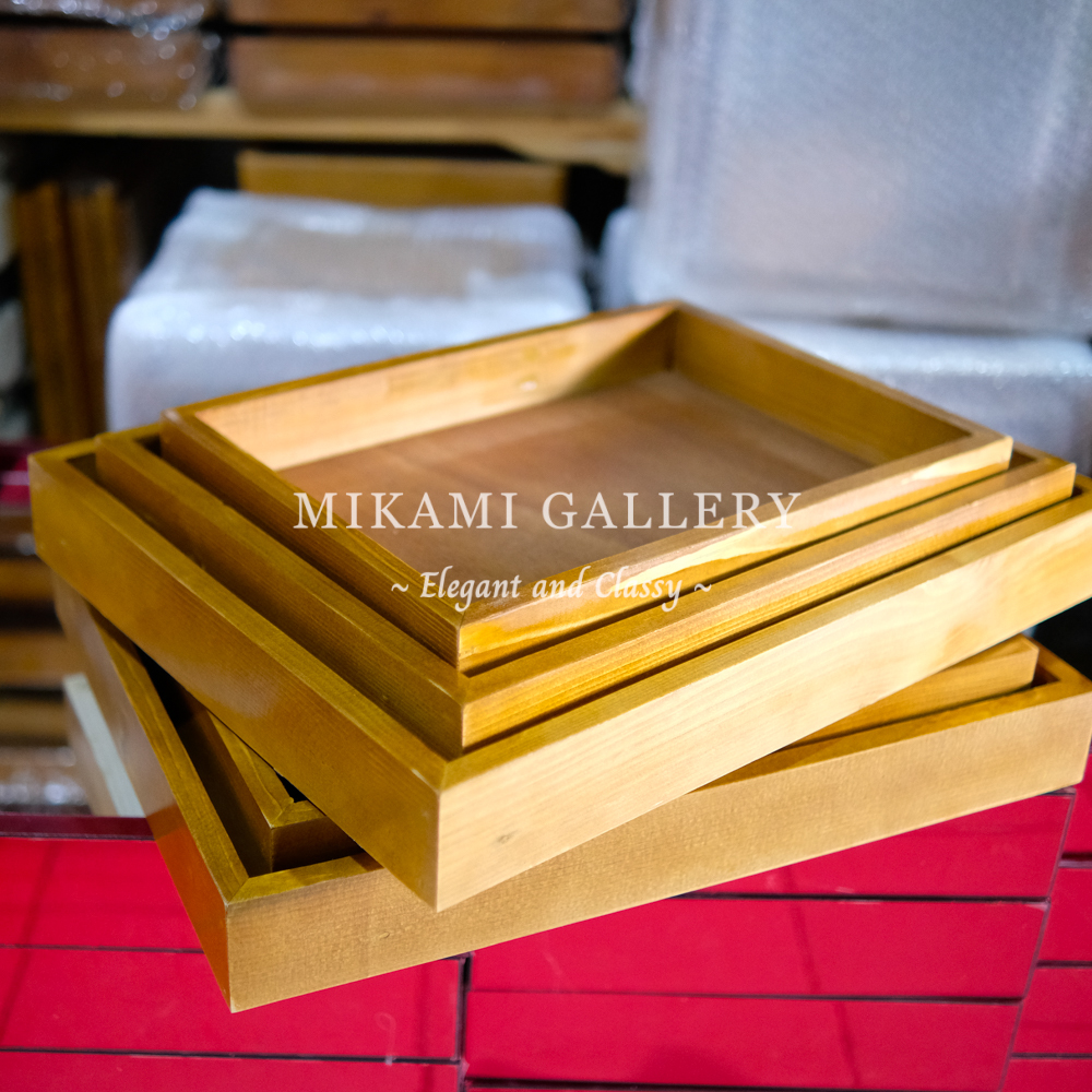 Baki Hantaran Akrilik / Baki kayu Rustic / Baki kayu Jati Belanda