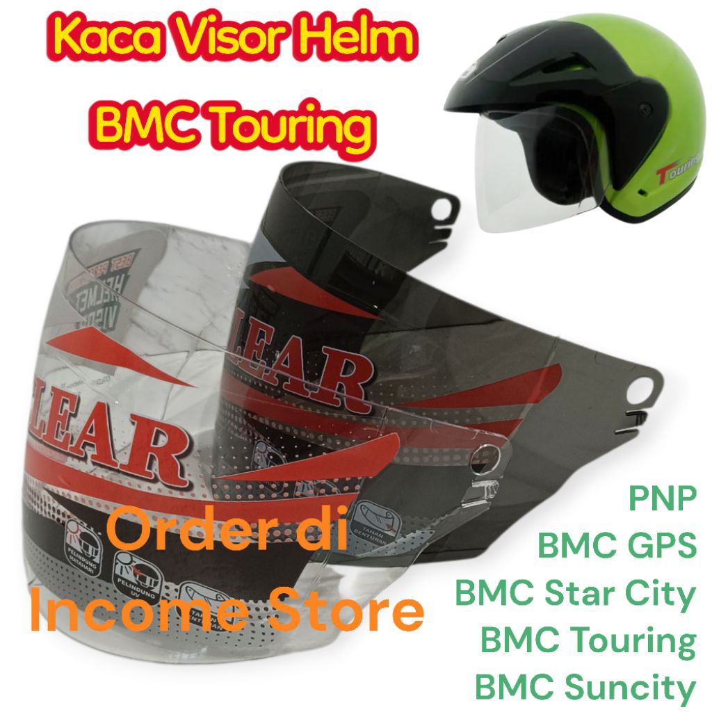 Kaca Visor Helm BMC Touring Kaca Helm BMC Halfface Touring