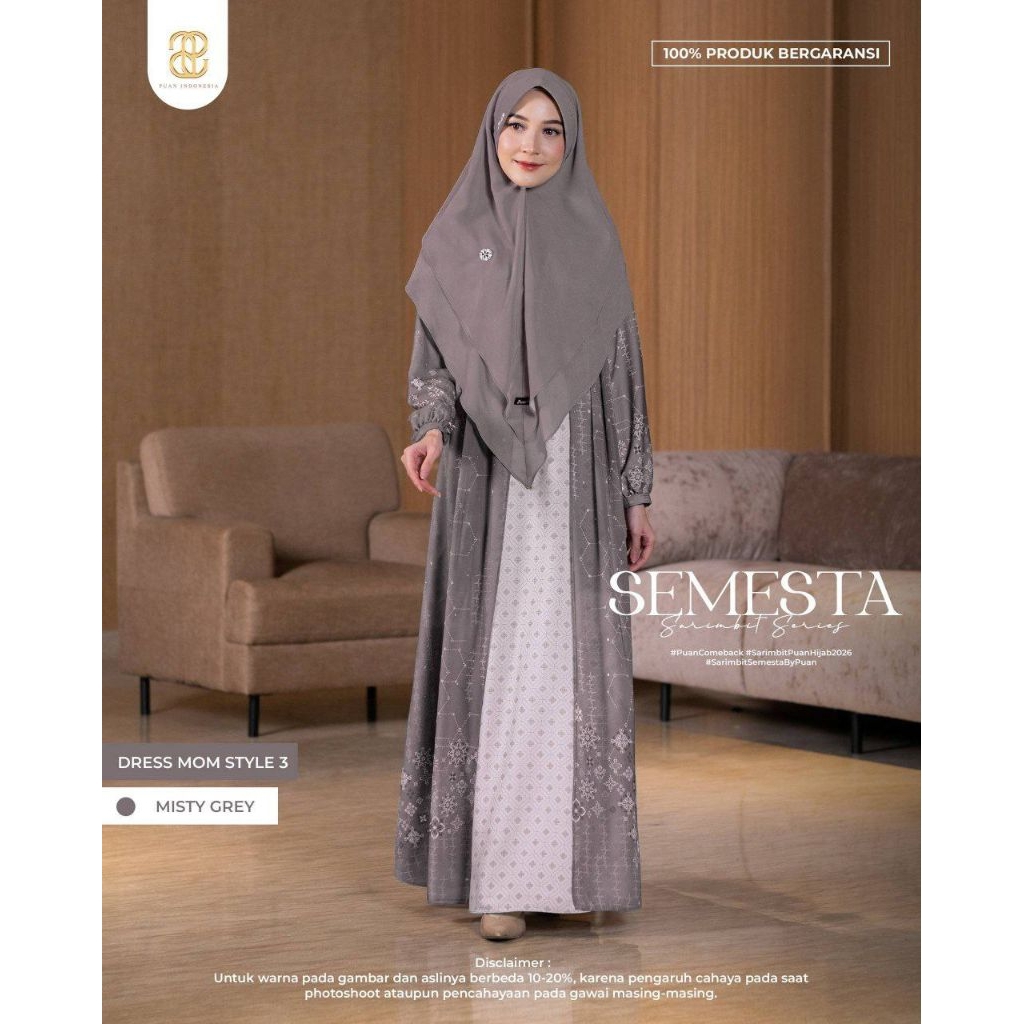 PUAN SEMESTA GAMIS BRANDED ORIGINAL