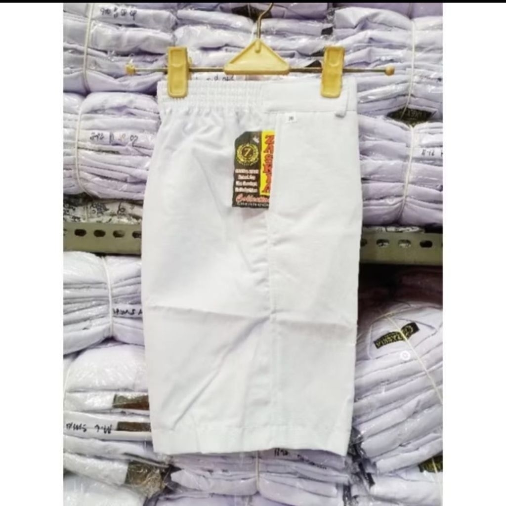 Celana Putih SD Pendek / Celana Putih Pendek / Celana Putih SD Bahan Nagatek