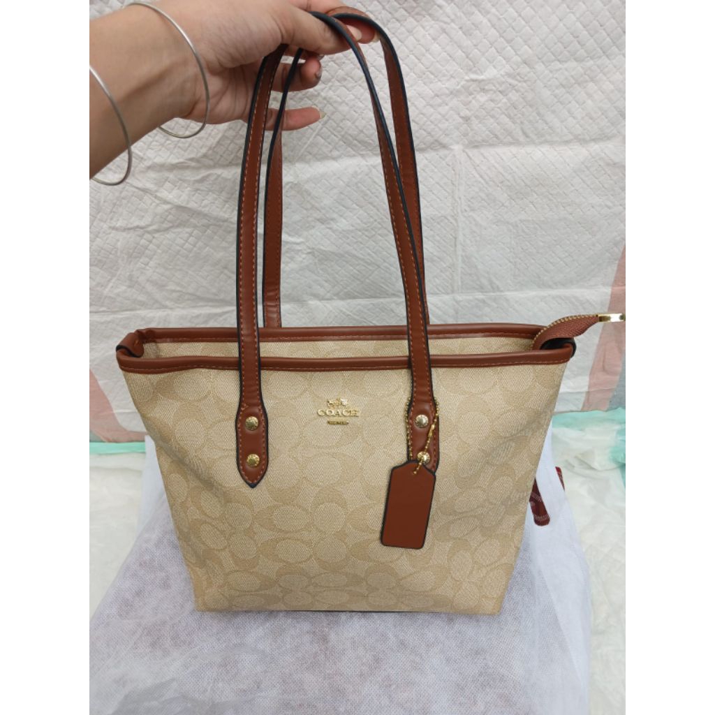 (PRELOVED) Tote Bag Coc Mantul Cakep Full Embos Orai / Tas Wanita/tas Cewek Coach ToteBag Size Mini 