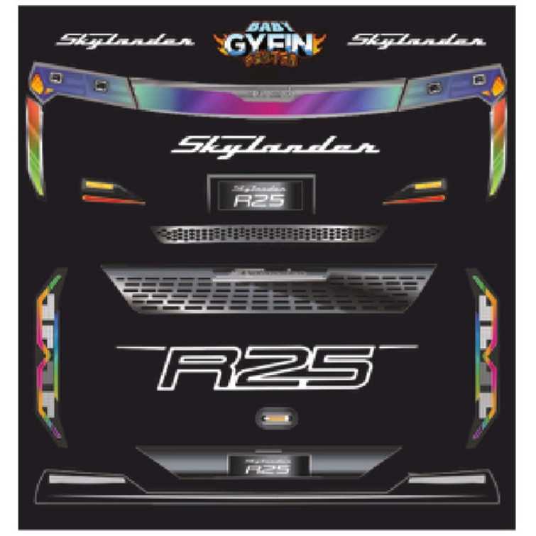 Stiker Had Lamp JB3 JB5 | Stiker Lampu miniatur