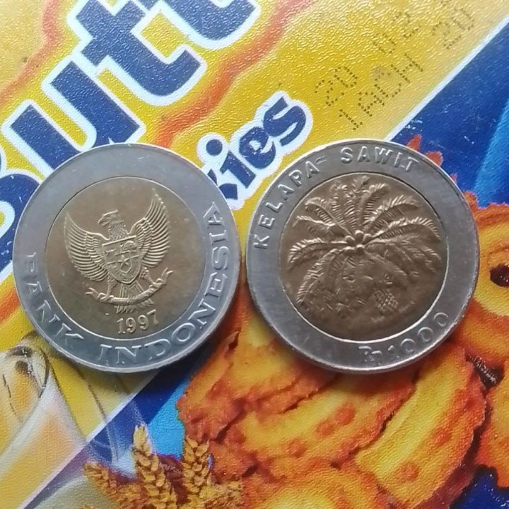 UANG KUNO KOIN 1000 RUPIAH KELAPA SAWIT TAHUN 1997