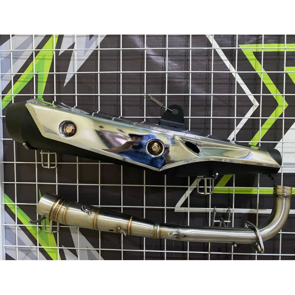 Knalpot standar racing Supra fi pnp grand Supra fi Supra x125 Batman original fifteen exhaust