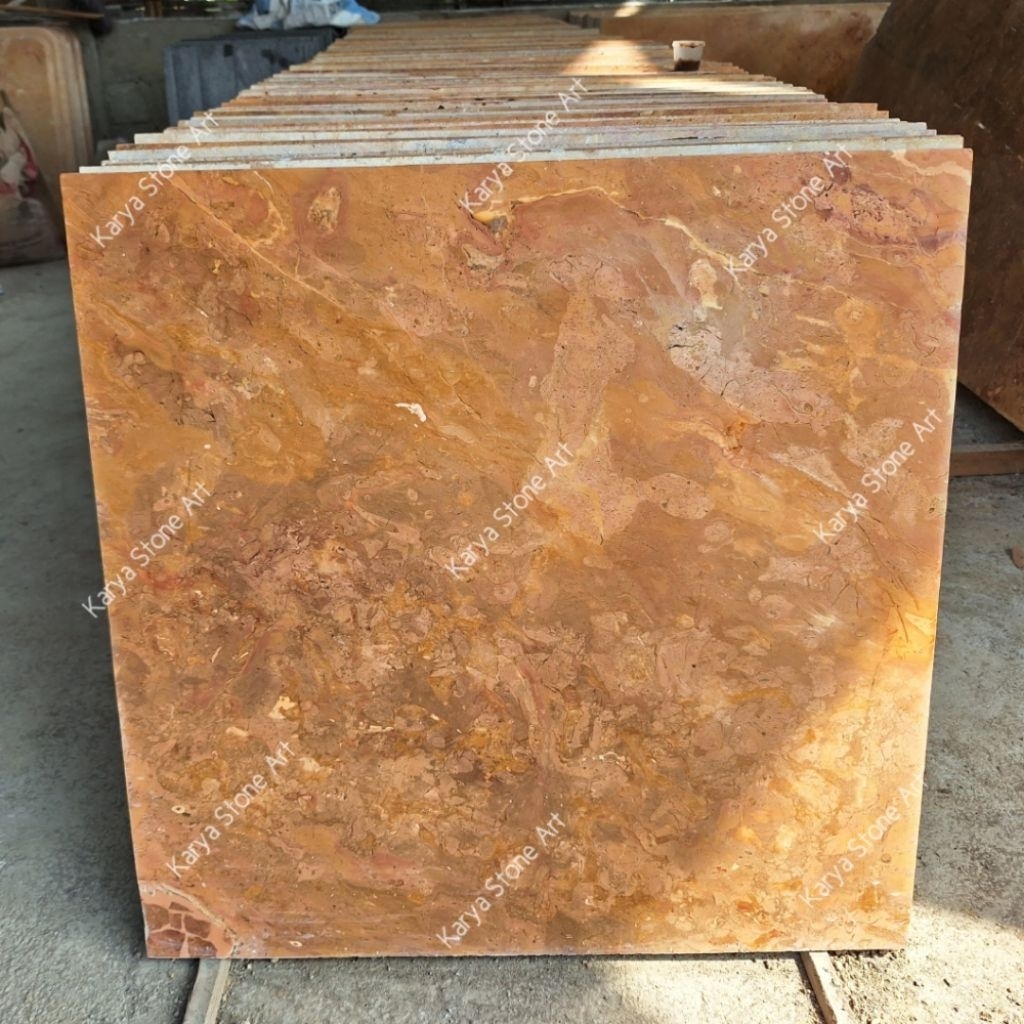 Lantai Marmer Merah Tulungagung | Marmer Lantai | Finishing Glossy