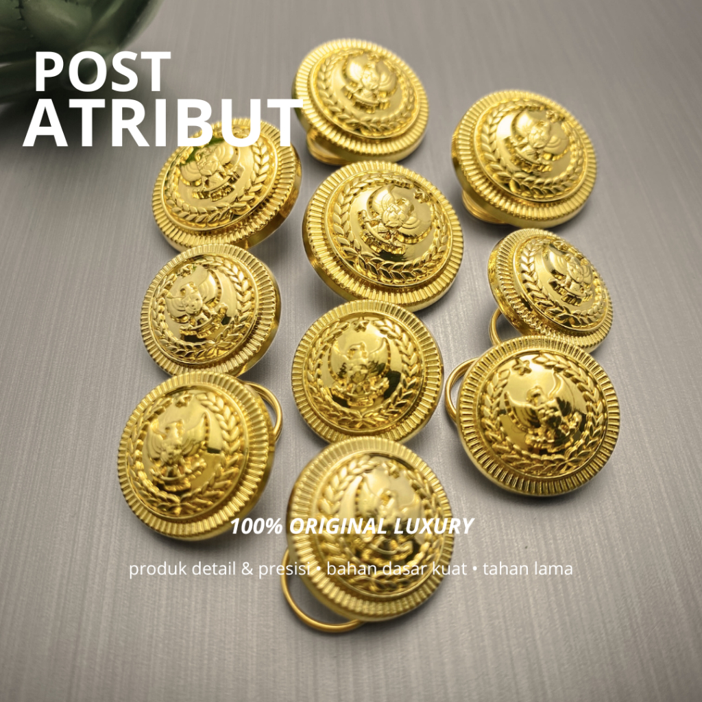 100% LUXURY Kancing PDU Kemenimipas  Terbaru / Kancing PDU KEMENIMIPAS Luxury / Kancing KEMENIMIPAS 