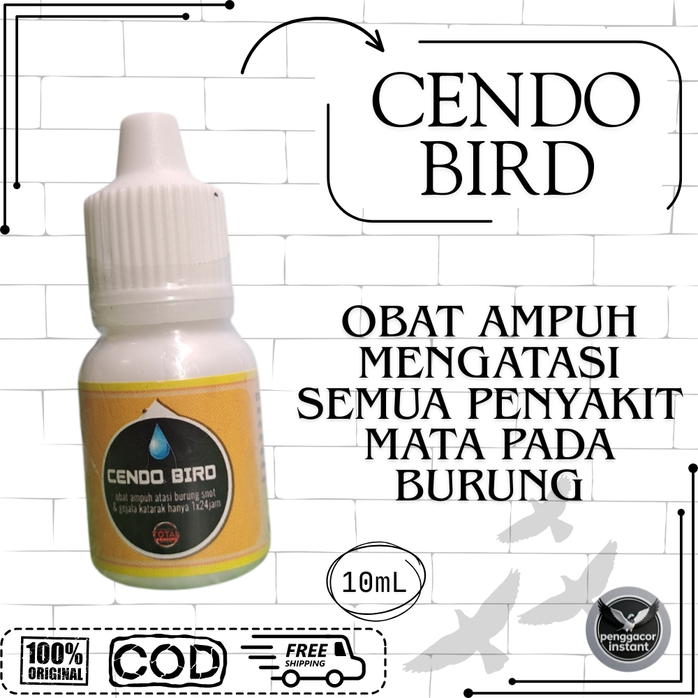 Cendo Bird Obat burung Sakit Mata Katarak berlendir berair Mata Snot