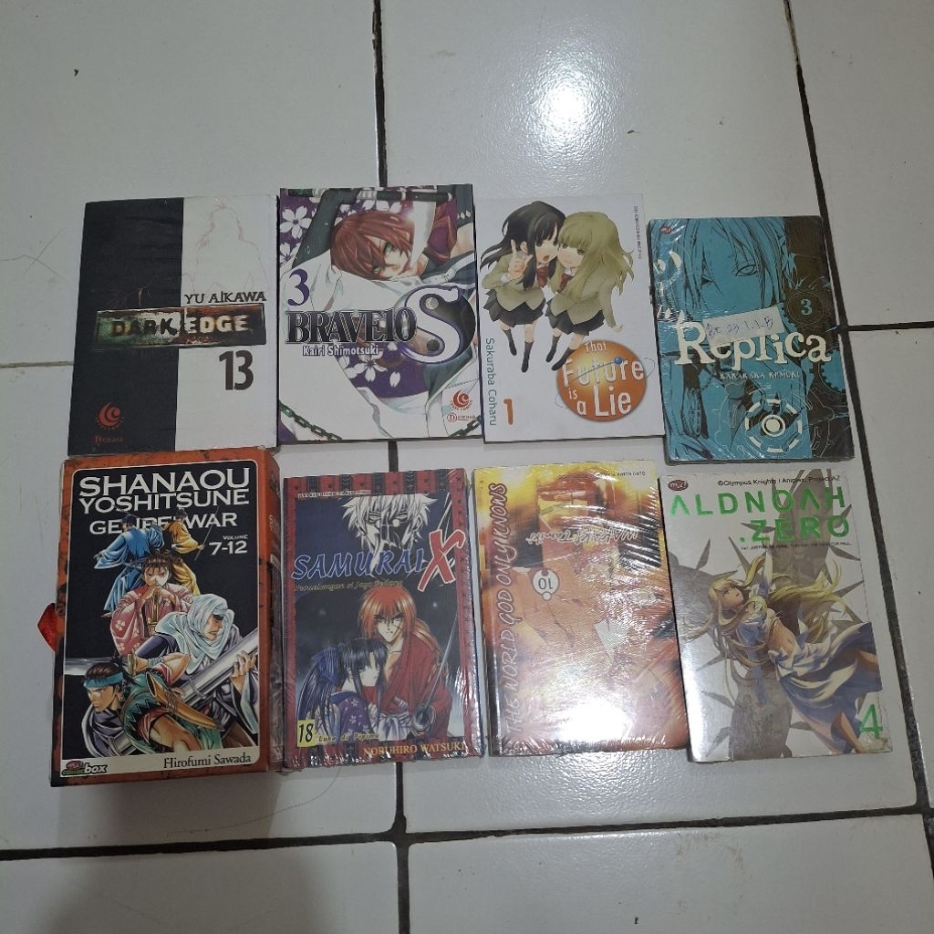 [pernah dipakai & baru] Jual murah komik/manga satuan campur shanaou yoshitsune vol. 7-12|samurai x 