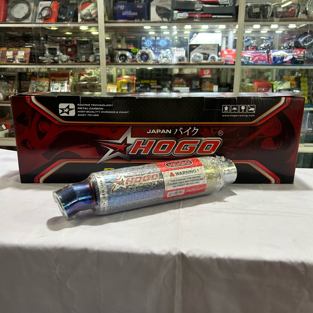 SILENCER HOGO RAINBOW GP EXHAUST INLET 50 INLINE KNALPOT
