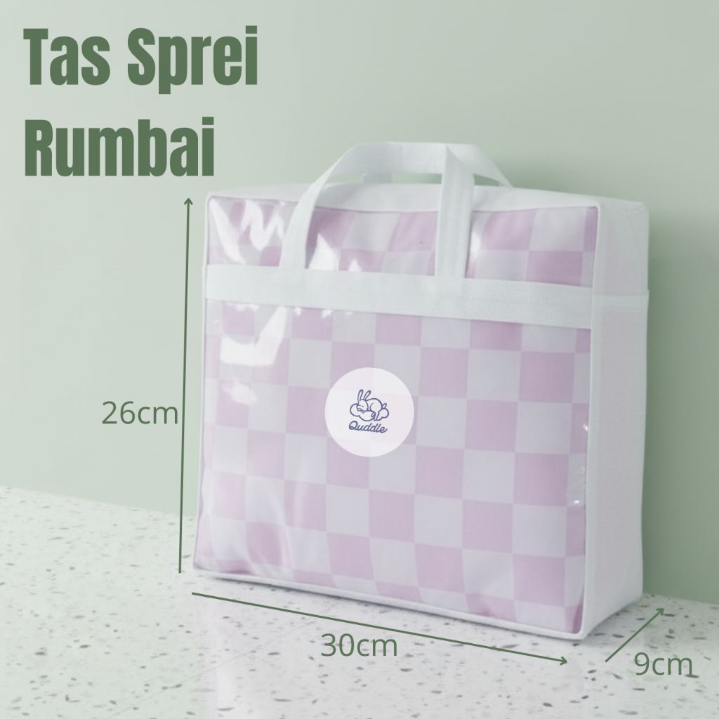 Tas Sprei Rumbai / Tas Sprei Jumbo 30x26x9 cm – Warna Putih