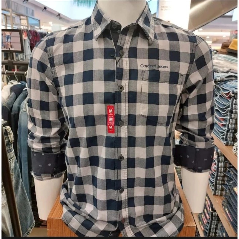 Cardinal Casual  Kemeja Pria Lengan Panjang Terbaru, kemeja distro.