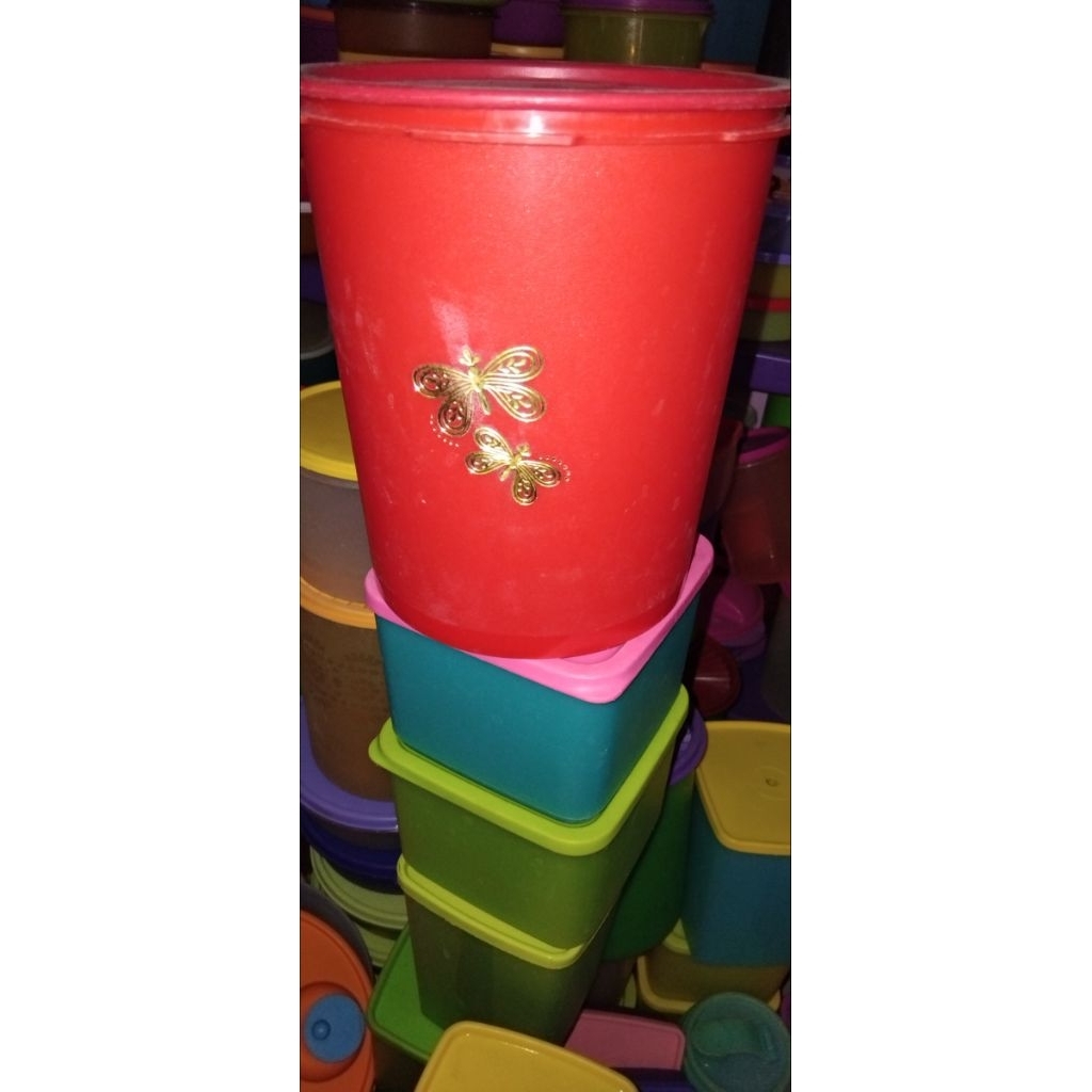 DECO LORUS 2,8LTR SECOND GOOD / TOPLES TUPPERWARE/ CANISTER