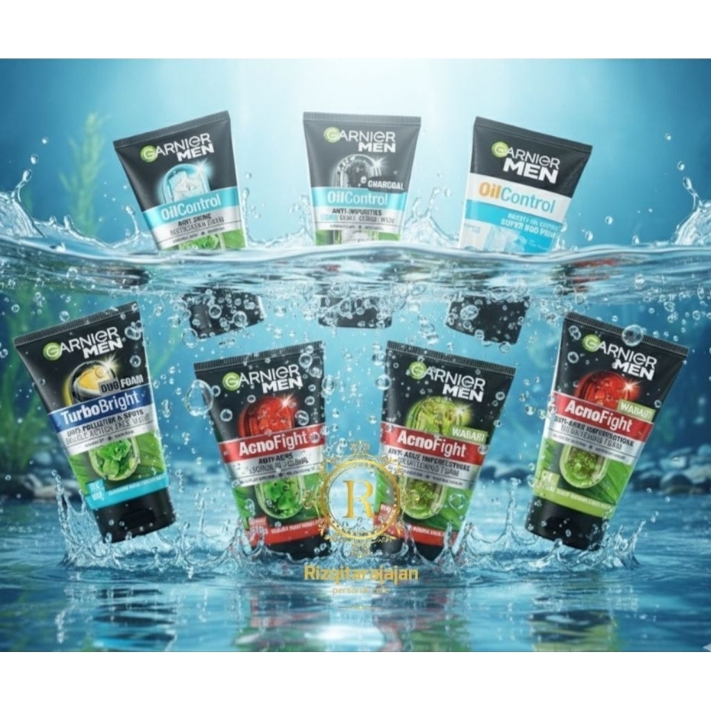 Garnier Pembersih wajah Men (Pria)all varian 100ml  KEMASAN BARU
