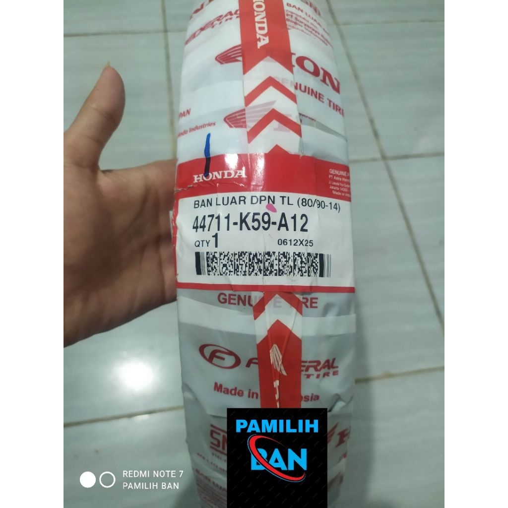 BAN BEAT BAN VARIO BAN MOTOR MATIC BAN AHM FEDERAL UK 80/90 RING 14 TUBELES ORIGINAL PRODUKSI TERBAR