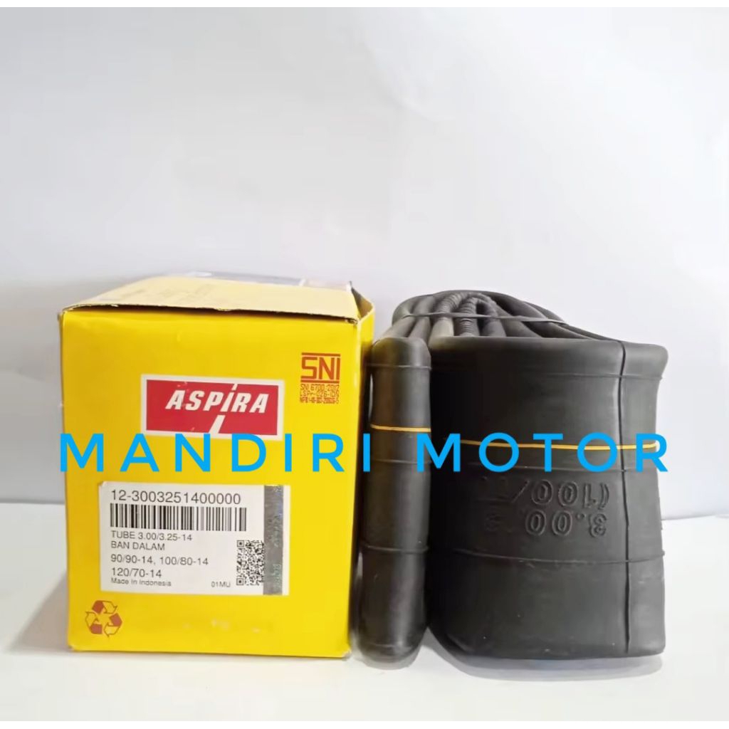 Ban Dalam Aspira 300/325 - 14 90/90-14 110/80-14 120/80-14 Bahan Karet Tebal