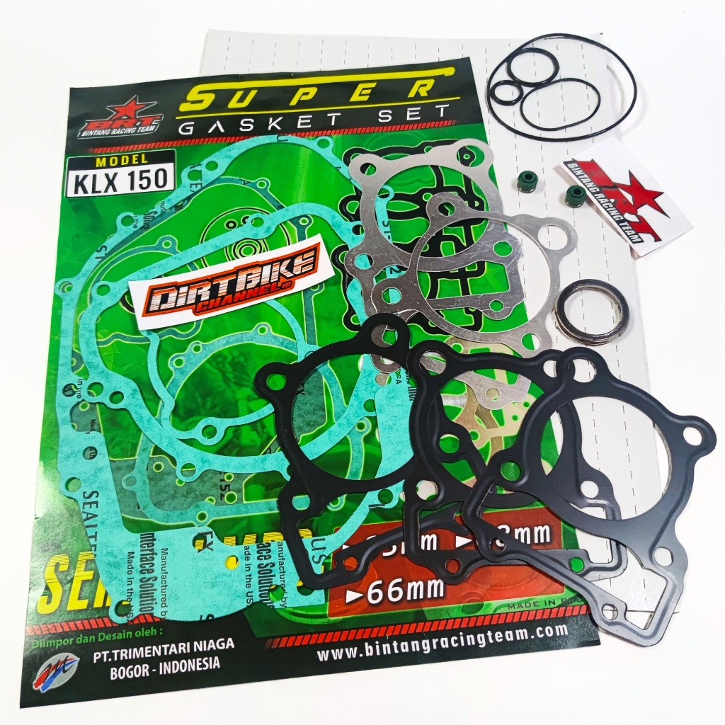 GASKET Paking Full Set BRT KLX 150 DTRACKER 150 KLX 140 STANDAR BORE UP 62 63 66 68 mm