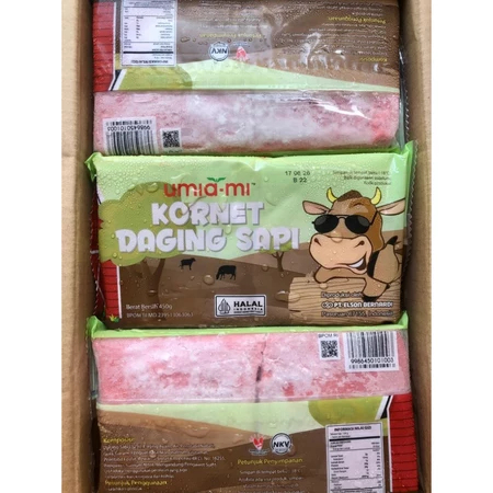 Umiami kornet daging sapi 450 gram Frozen