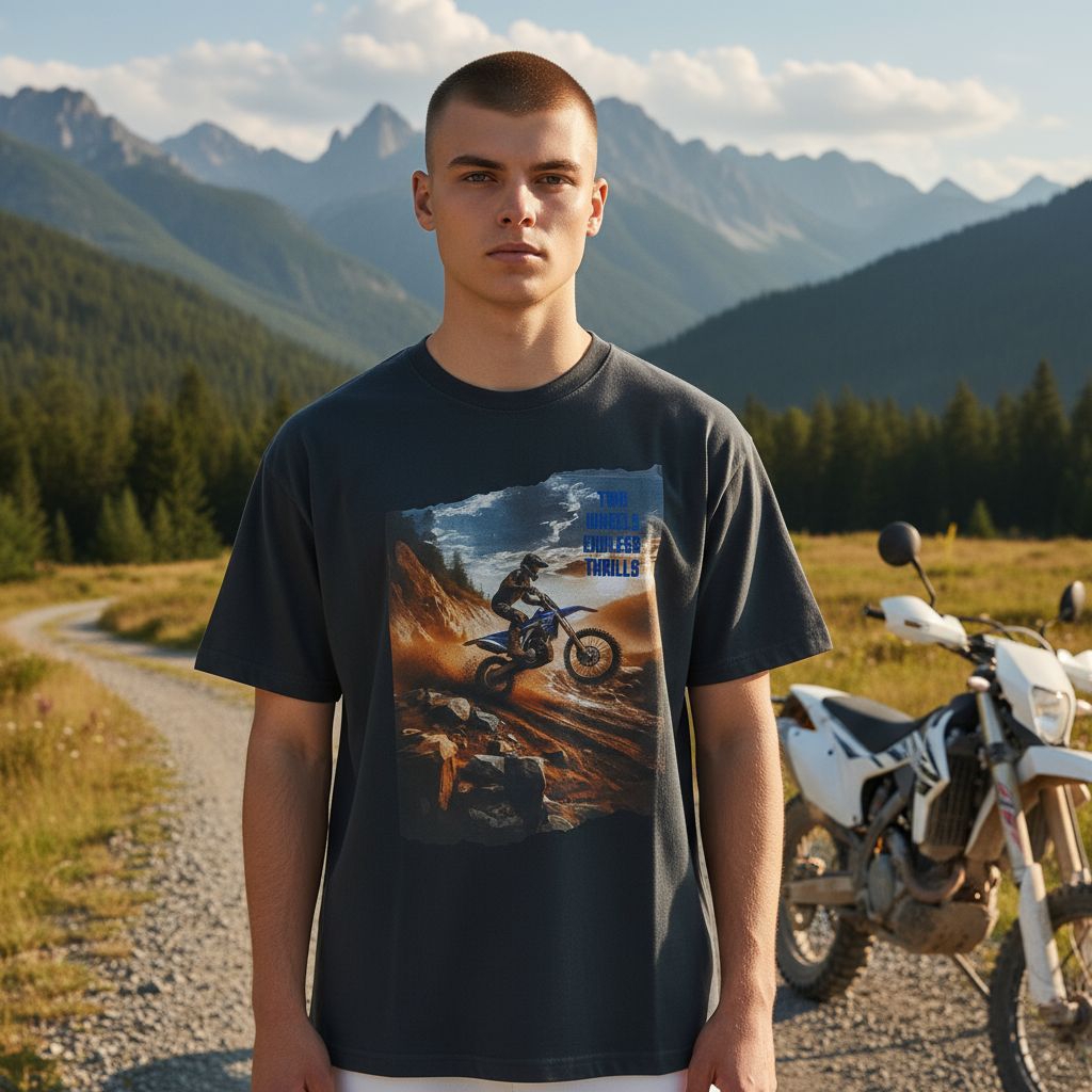 Kaos T-shirt Motocross Trail Adventure Premium
