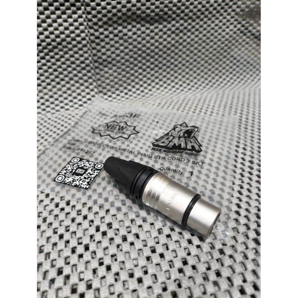 Jack Jeck Canon Female BMA AC3F Jack XLR BMA Female ORI 3pin Cewek Cover Canon XLR BMA High Quality 