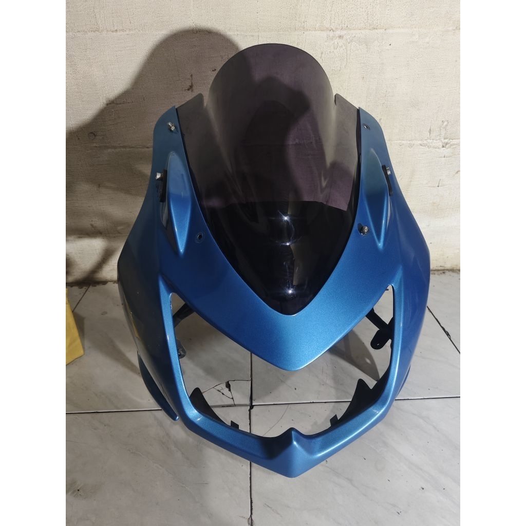 Batok tameng set visor  Ninja 250 karbu Original copotan