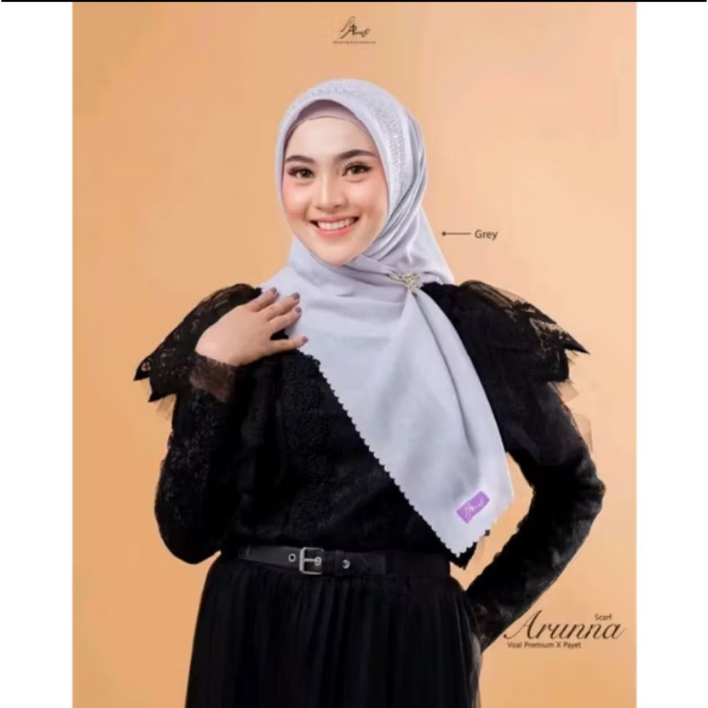 hijab segi empat polos arrafi promo diskon