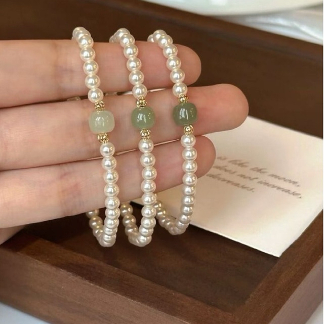Gelang Kristal Korea china Style Gelang Giok Wanita Manik Manik