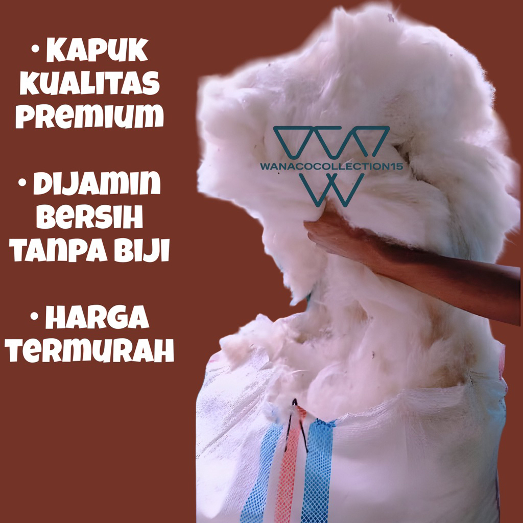 Kapuk Randu Asli 5 Kilo Bersih Tanpa Biji/Kapuk Randu Murah