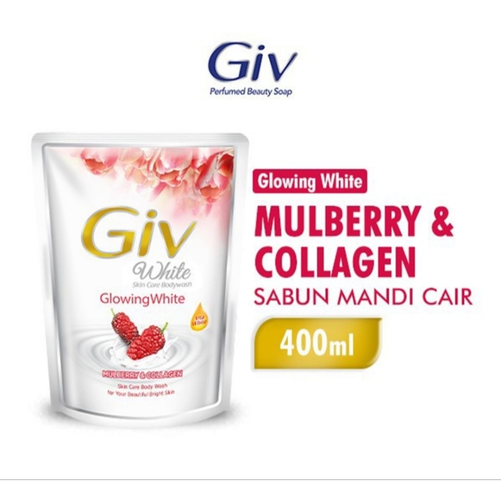 GIV SABUN MANDI,Giv Sabun Mandi cair Mulberry & Collagen 400ml