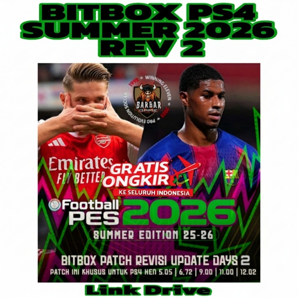 New PS4 HEN GAME BOLA PES - BITBOX PATCH SUMMER 2026 - game ps3 cfw hfw hen gembox bitbox