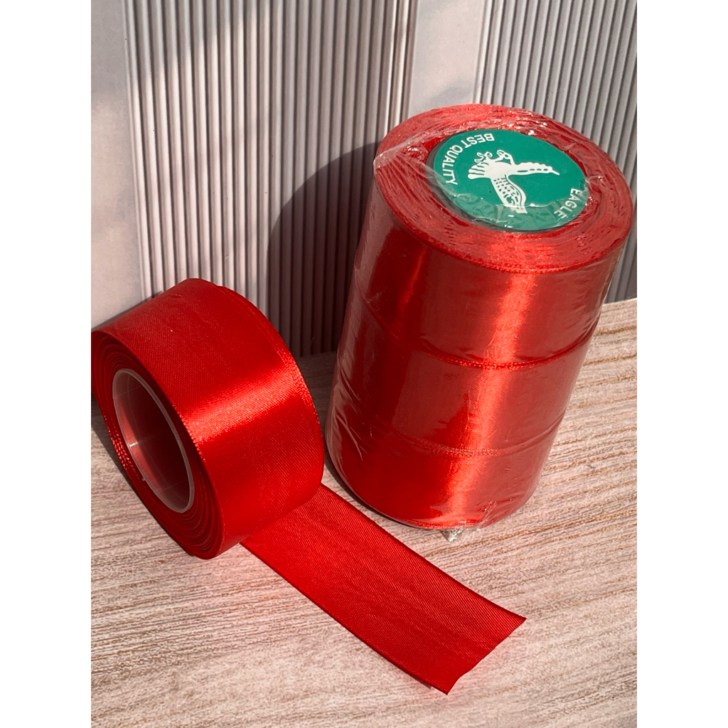 Pita Satin Merah 4cm