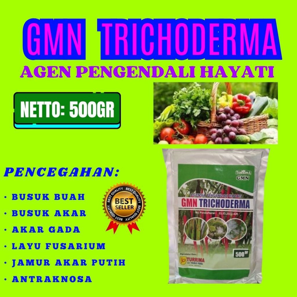 SOLUSI AJAIB  Trichoderma Anfush, Trichoderma Asperellum Isi 500gram