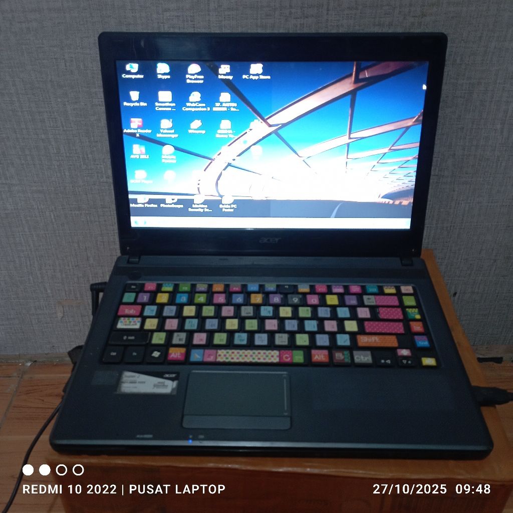 Laptop Acer Aspire 4739 series windows 7 Intel core i3 Ram4gb Hrd320gb Lcd14in Normal tested