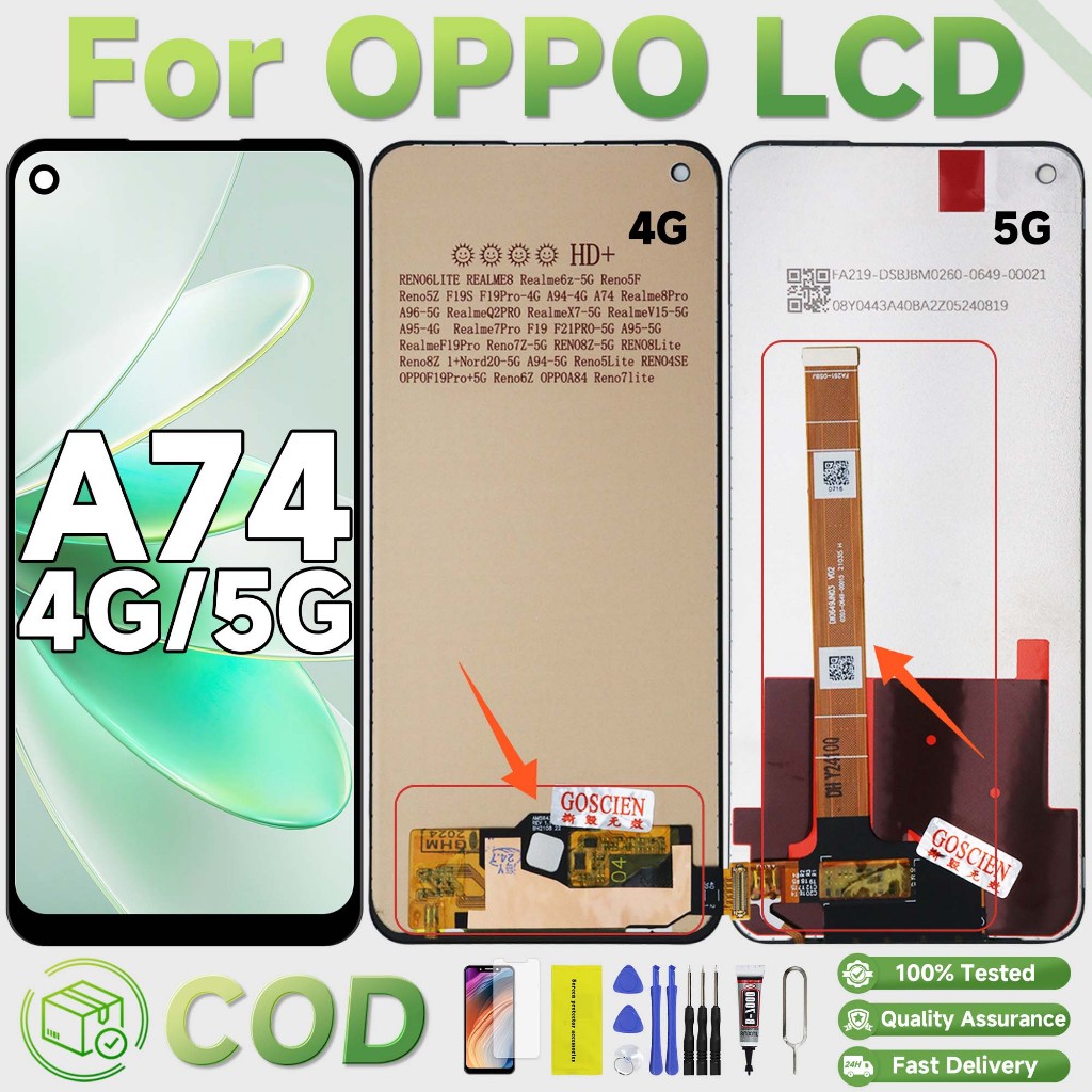 LCD Original for OPPO A74 4G CHP2219/ OPPO A74 5G CPH2197 FULLSET Touchscreen ORI