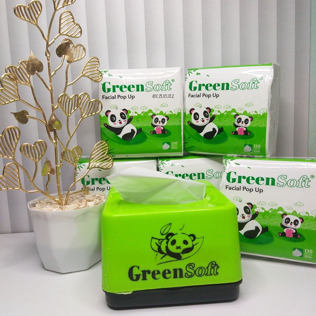 Tisu murah promo isi 6 tisu green soft tisu wajah