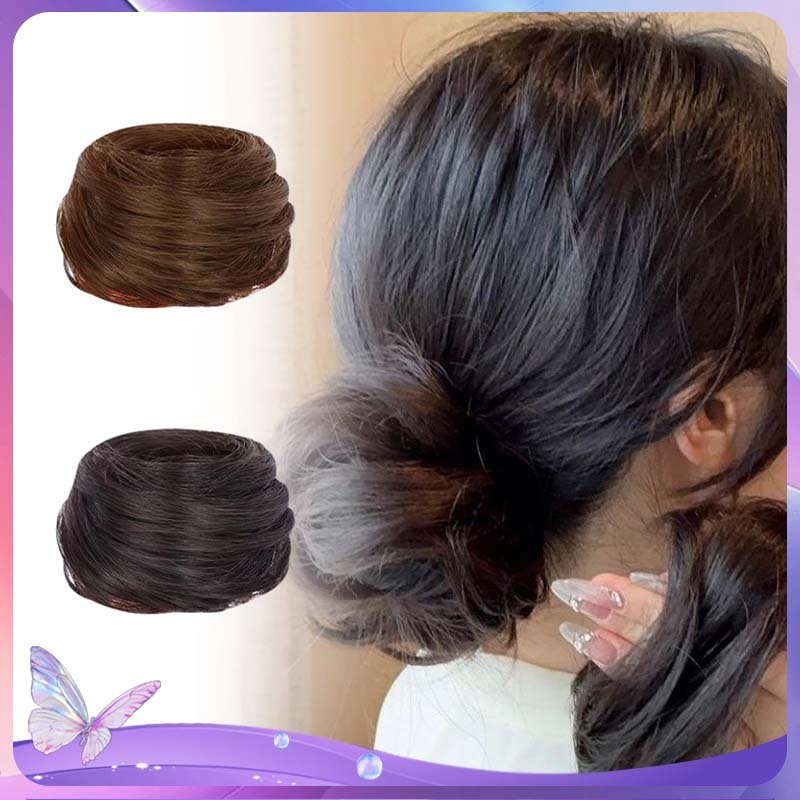 Ikat Rambut Rambut Palsu Wanita Cepol Rambut Palsu Wanita Wig Cepol Rambut Rambut Palsu Sanggul