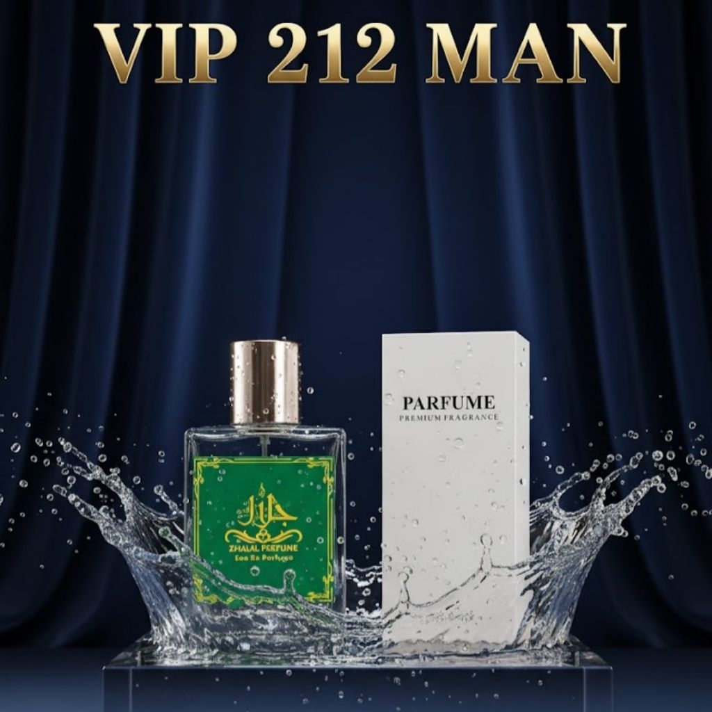 Zhalal Perfume | Parfum Pria Original | 212 VIP MAN EDP Kualitas Premium