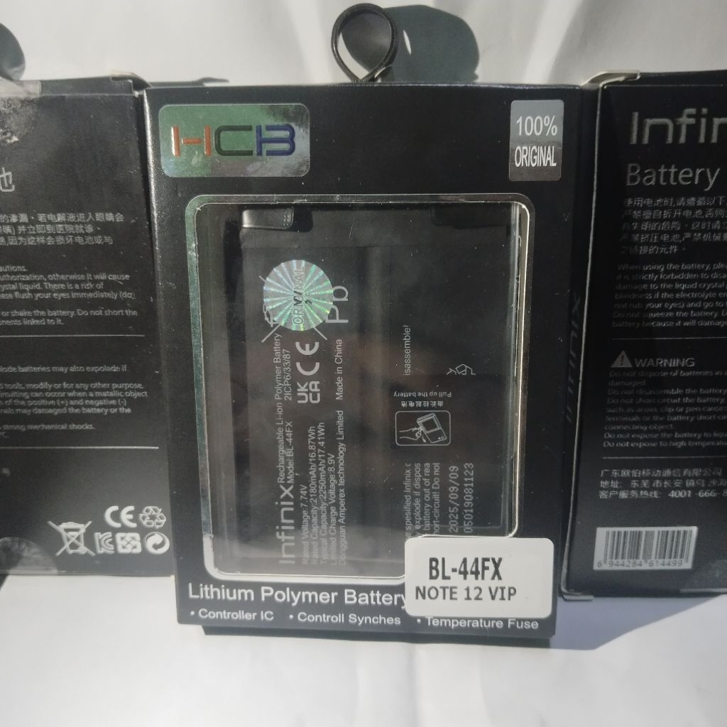 BATERAI BATRE BATRAI INFINIX NOTE 12 VIP/BATERAI INFINIX BL-44FX ORIGINAL 100%