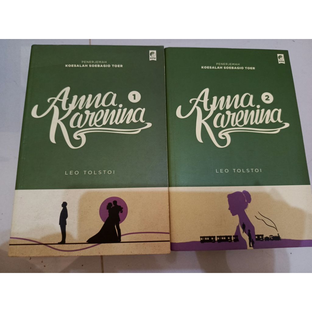 Anna Karenina Jilid 1 & 2 Leo Tolstoy KPG Original