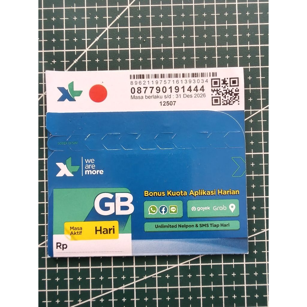PERDANA XL 3GB 1BULAN ORI (NOCAN)