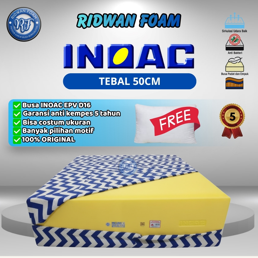 [ Tebal 50cm ] Kasur Busa INOAC EPV Density 16 Garansi 5 Tahun Tersedia Semua Ukuran