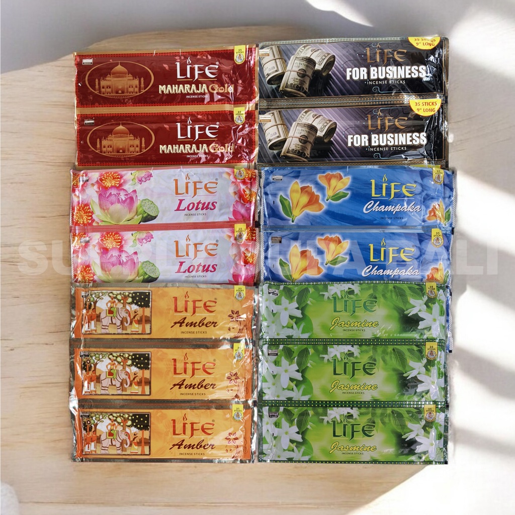 Dupa harum life aroma bunga/Dupa Hio Wangi India Life/HIO STICK LIFE/Dupa Hio Harum Life 1 Renteng