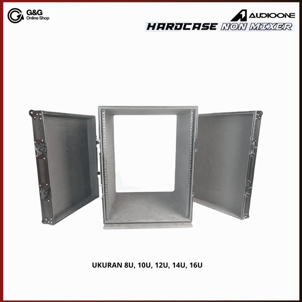 Box Hardcase Non Mixer 8U 10U 12U 14U 16U List Warna Hitam  Kotak Aksesoris Audio Sound System I GG