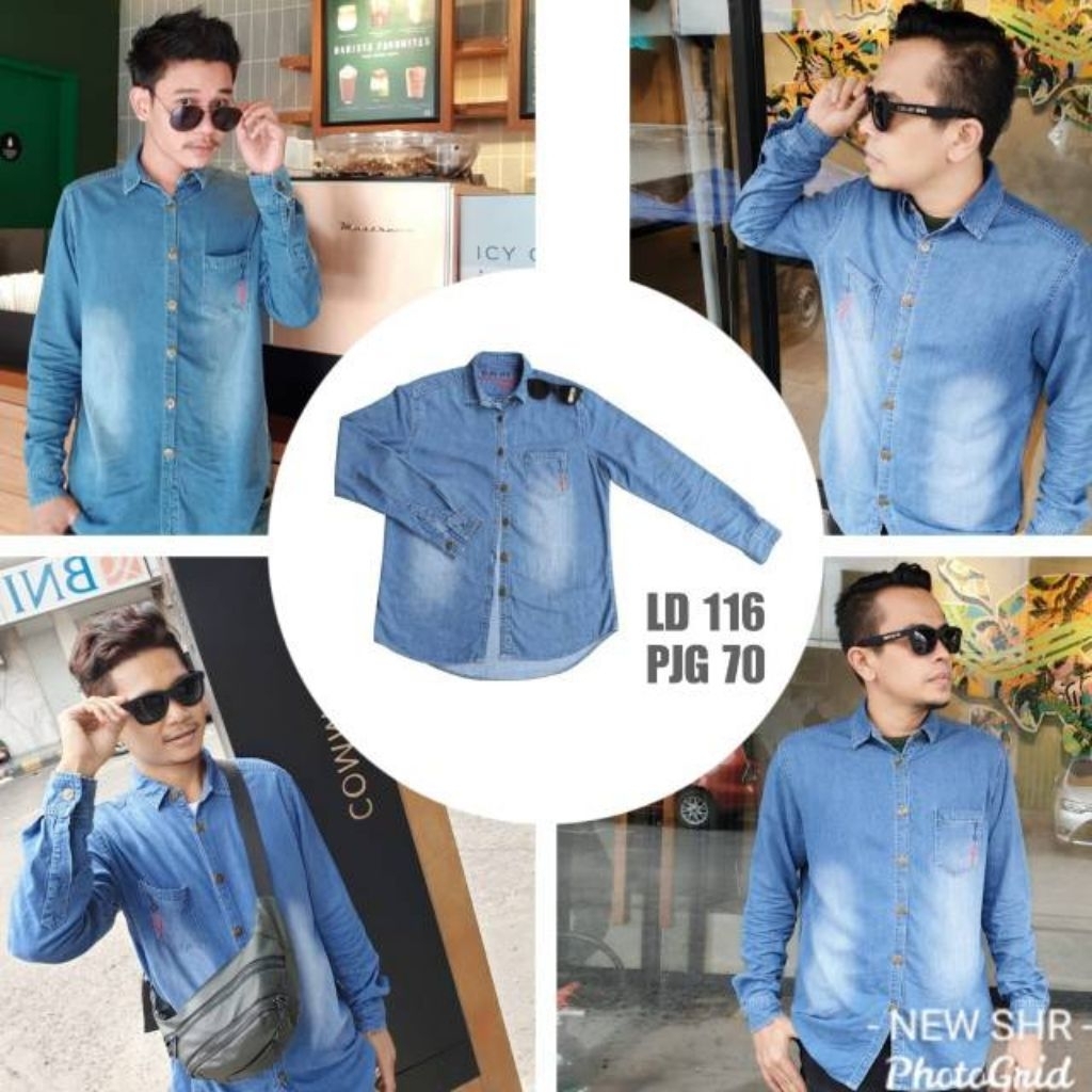 GAMIS /KEMEJA JEANS SHR