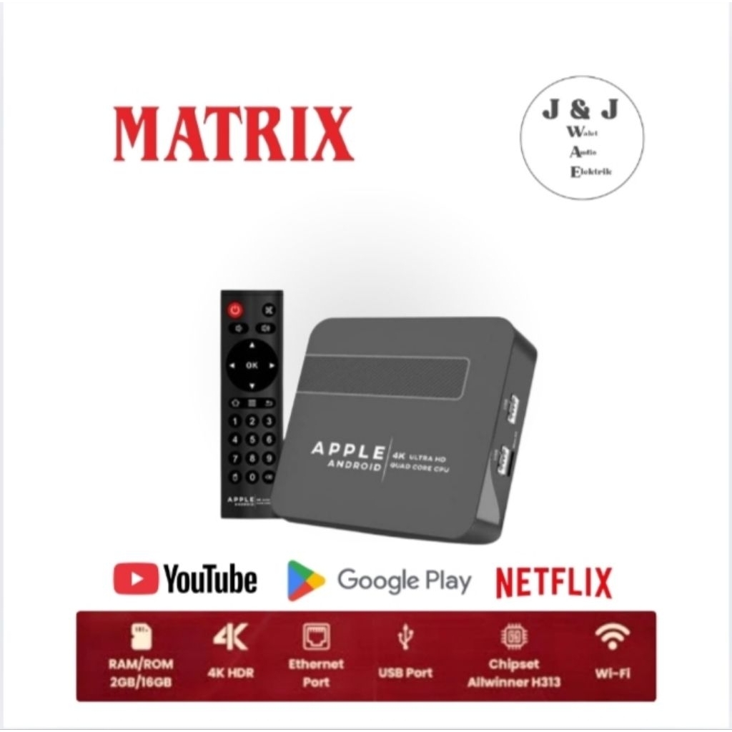 MATRIX ANDROID TV BOX APPLE ANDROID TV BOX MATRIX