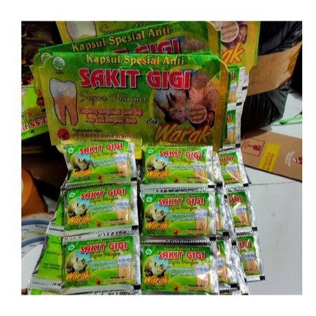 Kapsul Sakit Gigi cap Warak Original Isi 20sacet