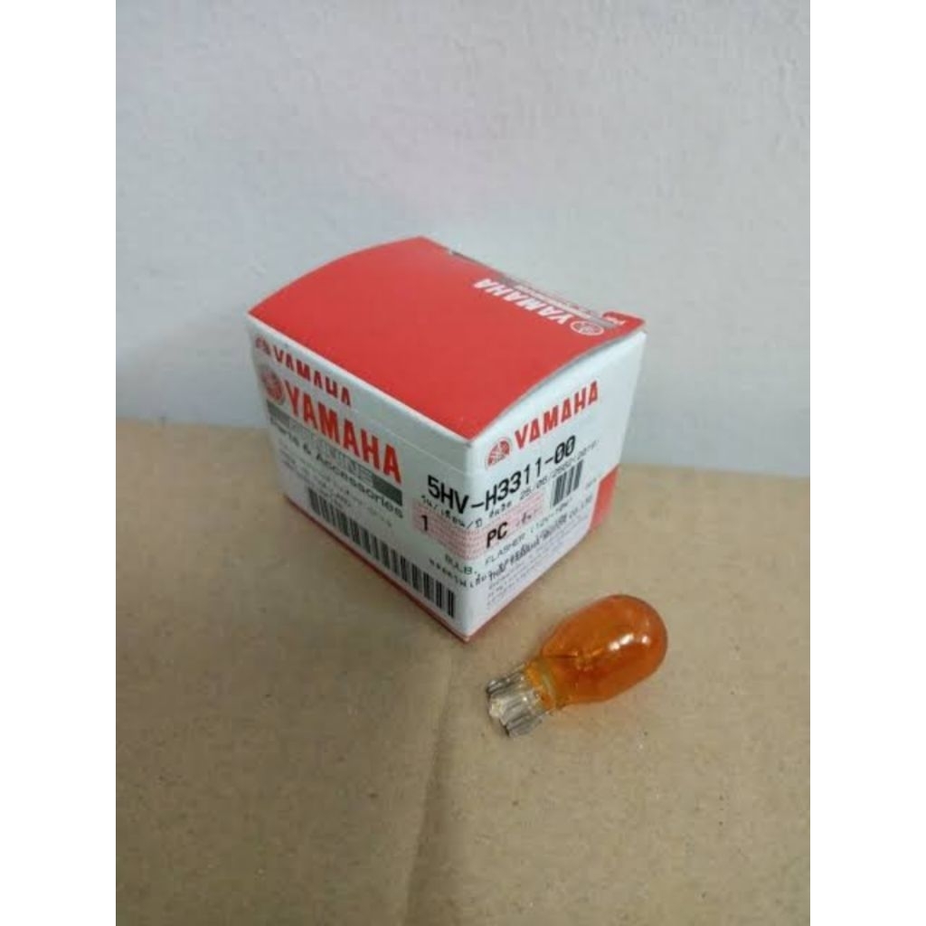 5HV-H3311-00 BULB (12V-10W) AMBER BOHLAM LAMPU SEN RITING AEROX 155 ORIGINAL YAMAHA