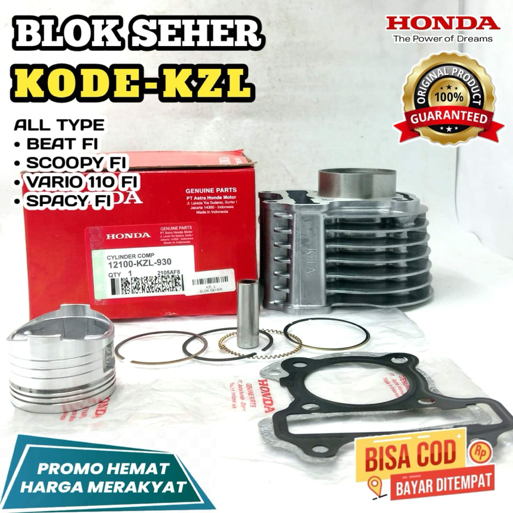KZL BLOK SEHER,ORIGINAL HONDA,BLOK SEHER BEAT FI,SCOOPY FI,VARIO 110 FI,SPACY fi,TOPSET HONDA,GARANS