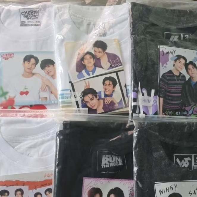 GMMTV TEE GMMTV T-SHIRT  FANDAY MERCH JIMMY SEA WINNY SATANG AVOCEAN DOLL SAMRUAY DOLL FLUFFY CAHOL 