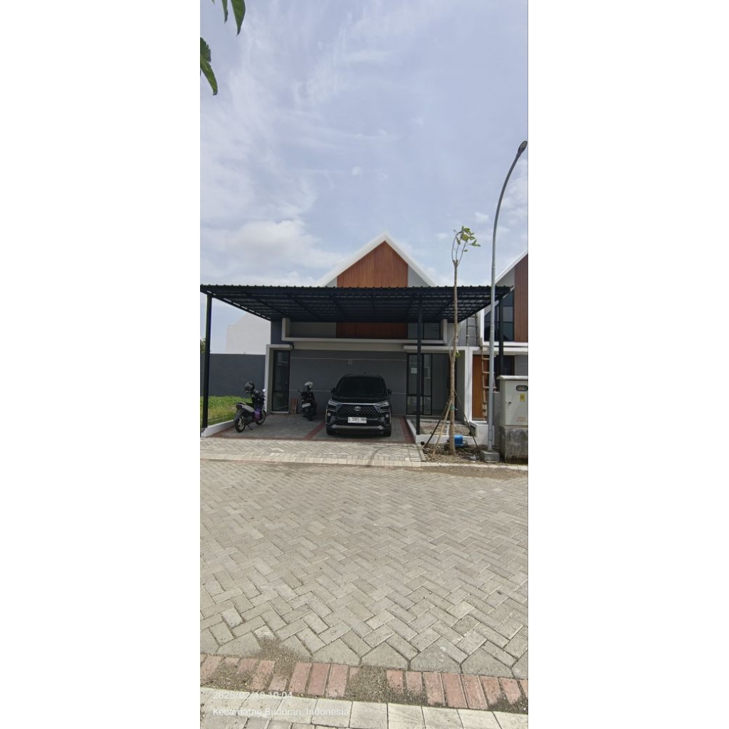 Kanopi Galvalum Atap Spandek Pasir + Cat Rangka, Estetik, Kuat dan tahan lama - 20m²